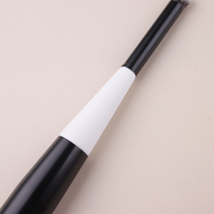 Pinceau de maquillage professionnel à double tête en poils synthétiques, pinceau de précision en bois pour estomper les fards à paupières, pinceau à blush pour gloss et baume à lèvres - Product Image 5