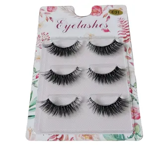 3d ที่มองไม่เห็นแถบขนตา Faux Mink Lashes ที่ดีที่สุดขนตาปลอมขนตาสั้นขนตา Magic Lashes สติกเกอร์ที่กำหนดเอง