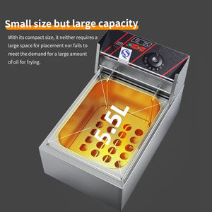 Friteuses électriques/gaz professionnelles à <span class=keywords><strong>double</strong></span> compartiment, friteuses électriques à cylindre unique/<span class=keywords><strong>double</strong></span> cylindre pour restaurants et snack-bars - Product Image 3