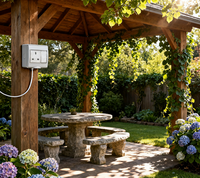 Prise murale IP55 étanche en ABS sans mise à la terre avec interrupteur 13A 250V CE ROHS GCC EESS Garantie 1 an Résidentielle à verrouillage rapide