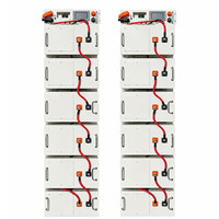 Pack de batteries LiFePO4 personnalisé de 15 kWh avec communication CAN, protection IP54, durée de vie de 6000 cycles pour le stockage d'énergie domestique hybride