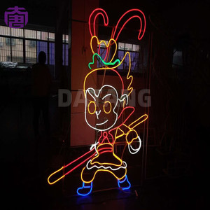 Sculpture lumineuse de personnages de Noël en LED 3D pour les centres commerciaux, les parcs d'attractions et les projets d'attractions de vacances - Product Image 5