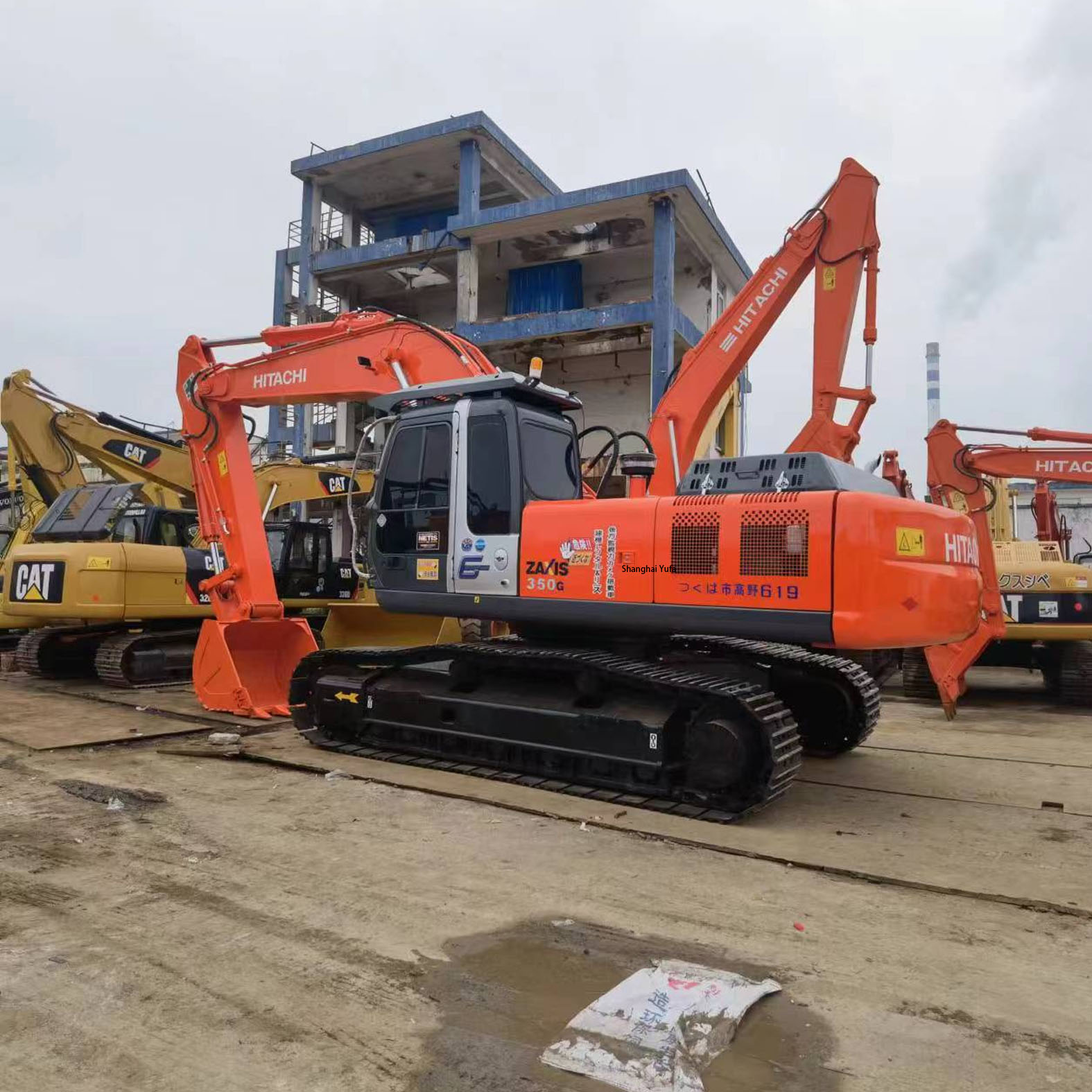 Large 35 T Japan Excavator Used Hitachi ZX350 Excavator with