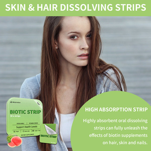 Fabrik preis Biotics Oral Strip Film Natürliche Ergänzung Unterstützung Energie Vitamin Strip Biotic Oral Strip Film - Product Image 2