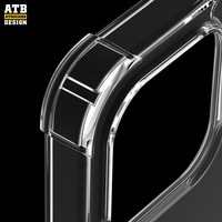 ATB pour iPhone 17 Pro Max étui Transparent cristal clair TPU pare-chocs coque de téléphone Protection antichoc pour iPhone 16 Pro Max