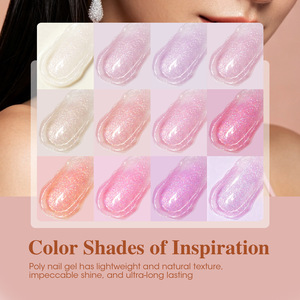 Gel UV de construction rapide et indolore pour extension d'ongles, 12 couleurs scintillantes, 30 ml, gel cristal pour salon de manucure et DIY - Product Image 3