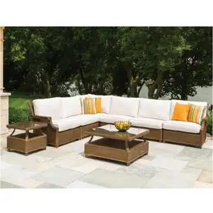 Bali Tuin Buiten Zitten Rieten Sofa Set Rotan Sectionele Meubels