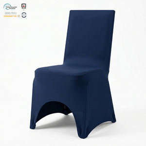 Funda de Silla Lavable de Spandex Negra para Banquetes y Hoteles, Ajustable y Elástica, para Asientos de Hostelería y Conveniones - Product Image 1