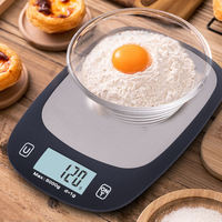 Balance de cuisine numérique intelligente en acier inoxydable de 5 kg, application de nutrition et de calories, SDK, pâtisserie, cuisson, pesage des aliments