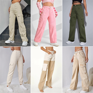 Pantalones vaqueros de cintura alta estilo coreano, de pierna recta, versátiles, a la moda, de bajo costo, al por mayor, transpirables, ajustados y holgados para verano. - Product Image 1