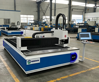 Nouvelle machine de découpe laser à fibre de type portique avec refroidissement par eau, commande Cypcut, servomoteur Yaskawa pour tôles métalliques