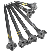 Tees de golf en plastique durables OEM en gros, conception à 4 griffes, diverses tailles, incassables pour la pratique et l'approvisionnement des terrains