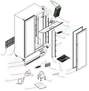 Refrigerador de bebidas frías de alta calidad Refrigerador y <span class=keywords><strong>congelador</strong></span> de supermercado usado de vidrio transparente - Product Image 6