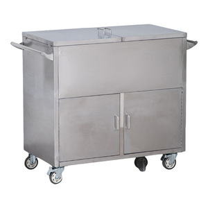 Carrito de Hospital de Acero Inoxidable Lekang 1000x550x990mm con Ruedas con Freno y Almacenamiento Sellado para Uso Médico - Product Image 5