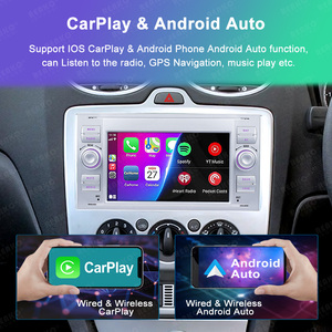 7 ''2din màn hình cảm ứng Carplay cho Ford Quá Cảnh đài phát thanh xe cho Ford Mondeo <span class=keywords><strong>Focus</strong></span> S/c-max Galaxy xe Stereo đài phát thanh - Product Image 3