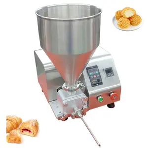 Máquina de inyección de relleno de crema de queso, máquina portátil pequeña de acero inoxidable, para rosquillas, pan, pastel, mermelada