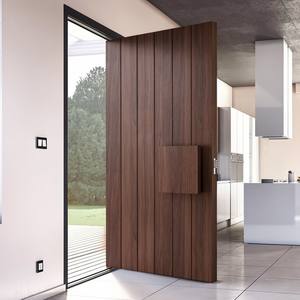 Puerta Principal de Madera de Roble Macizo Estilo Villa de Lujo con Diseño Pivotante Antirrobo para Exteriores de Villas y Apartamentos - Product Image 3