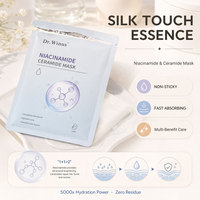 Masque facial professionnel au niacinamide et aux céramides pour salon de beauté, hydratation intense, éclaircissement et réparation de la peau