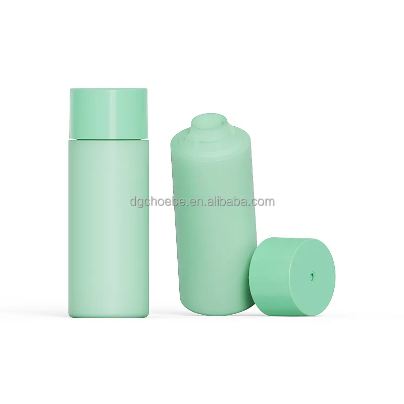 HDPE shampoo cosmetic twist cap plastic green squeeze tube lotion bottle