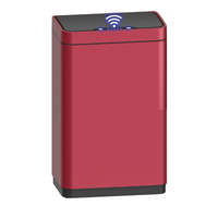 Poubelle sans contact à capteur VAGAS Série 80 litres, ouverture supérieure, acier inoxydable 410, couvercle anti-animaux, filtre absorbant les odeurs, écologique, pour la maison