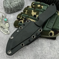 Couteau de survie en acier 7Cr13Mov avec manche en nylon, couteau de poche tactique pour la survie, vente en gros personnalisée, couteau de chasse avec étui