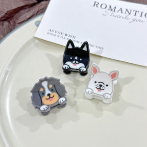 Lindo Clip de <span class=keywords><strong>Pelo</strong></span> con Diseño de Perro de Dibujos Animados Golden Retriever y Border Collie, Pinza para el Cabello para Sujetar Mechones Laterales - Product Image 6