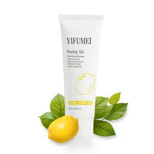 Private Label Skin Brightening Lemon Peeling Gel Exfoliating Peeling Gel Exfoliate Face Cleanser
