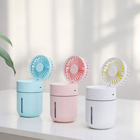 Humidificateur d'air portable USB IMYCOO pour bureau, rechargeable, mini pulvérisateur d'eau, humidificateur ultrasonique sans fil avec ventilateur