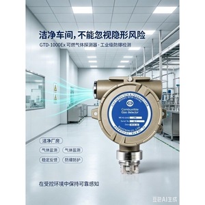 GTD-1000Ex เครื่องตรวจจับก๊าซที่ติดไฟได้ ไฮโดรเจน มีเทน บิวเทน เซ็นเซอร์ตรวจจับความปลอดภัยทางอุตสาหกรรม - Product Image 4