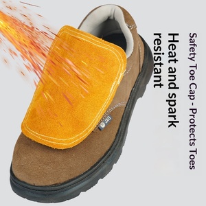 Protège-chaussures Spécial <span class=keywords><strong>Soudeur</strong></span> en Daim – Protection des Pieds Résistante à l'Usure, aux Hautes Températures et aux Brûlures – Protection du Travail - Product Image 3