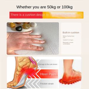 Coussin de massage pour les pieds en galets naturels, couverture de massage des points d'acupuncture des pieds, coussin de massage pour la thérapie des pieds à domicile - Product Image 2