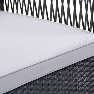 STARRYHEART Ensemble de 4 meubles de patio d'extérieur modernes Ensemble de conversation Meubles de jardin en rotin PE - Product Image 3