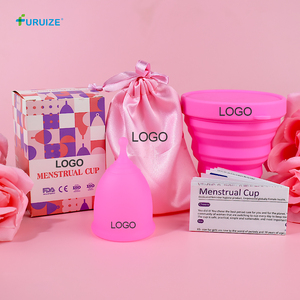 Furuize Coupe <span class=keywords><strong>menstruelle</strong></span> écologique 100% silicone à tout moment Multicolore Coupe <span class=keywords><strong>menstruelle</strong></span> réutilisable pour femmes - Product Image 1