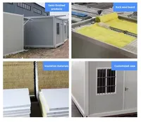 Maison conteneur miniature pliable en acier léger portable sur mesure avec un design moderne pour la sécurité des appartements/hôtels