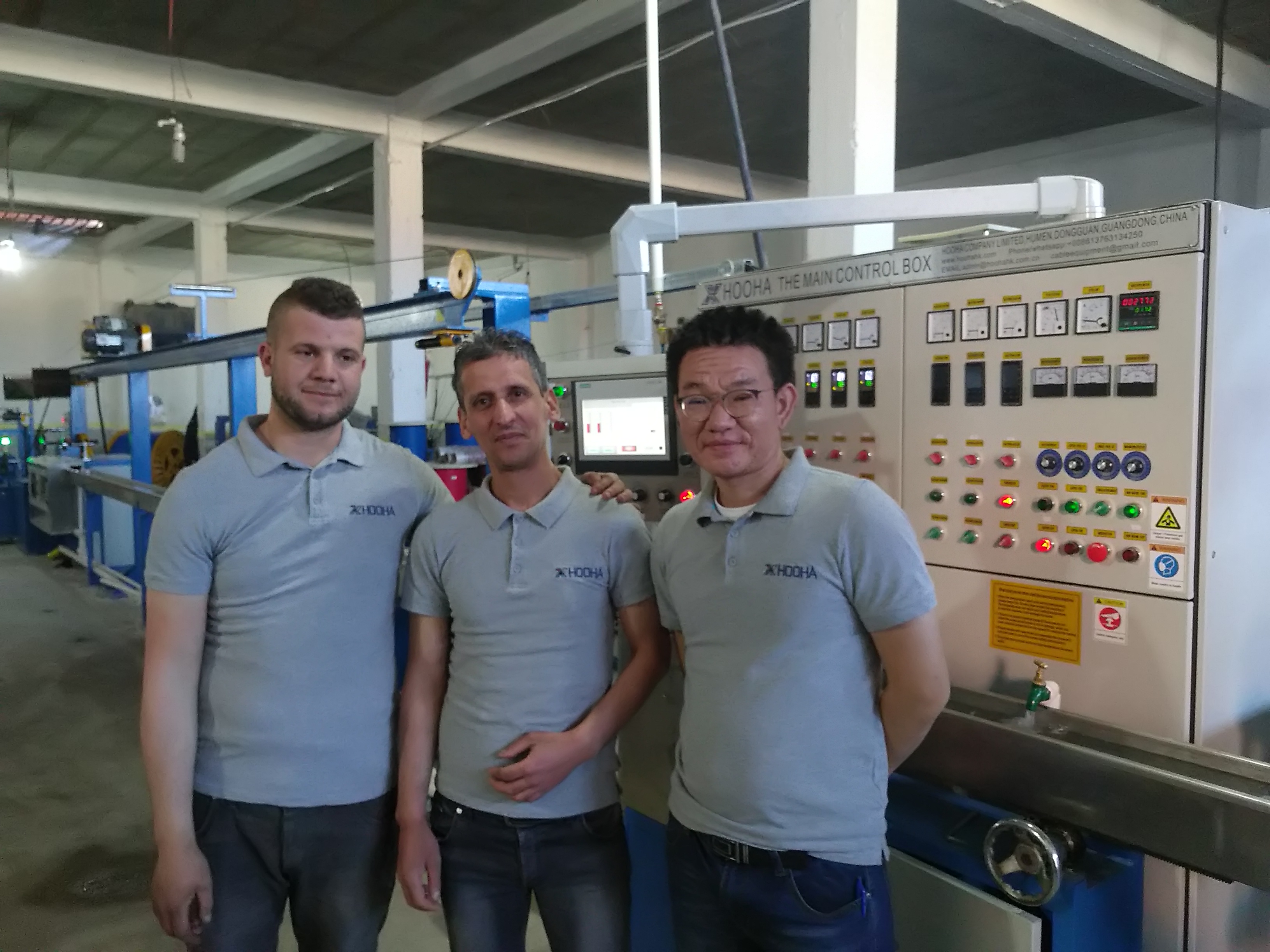 RG59 Coaxial Cable Making Machine , CCTV 2 Power Cable Extrusion Machine
