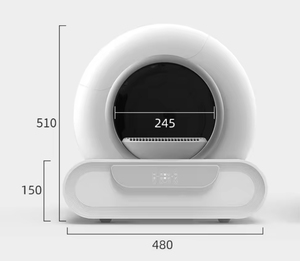 Inodoro Eléctrico Inteligente Esférico con Limpieza Automática, Gran Capacidad de 65L, Desodorizante, para Gatos, Material PP - Product Image 4