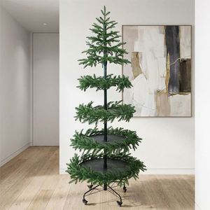 Étagère pour sapin de Noël avec roulettes, en matériau PE. - Product Image 4
