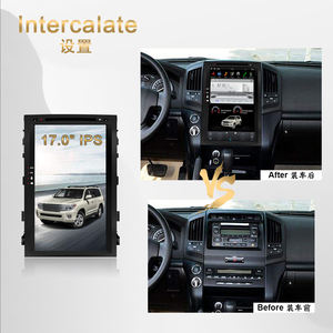 Estéreo para Auto <span class=keywords><strong>Android</strong></span> de 17 Pulgadas Ultra Ancho Estilo Tesla para Toyota Land Cruiser LC200 2008-2015, Monitor para Auto con CarPlay, <span class=keywords><strong>Android</strong></span> Auto y DSP - Product Image 3