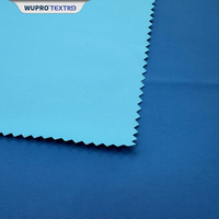 Échantillon gratuit Wupro Textile 100% Nylon Tissu Extérieur Coupe-Vent Imperméable Tissé PU Revêtement Hasrshell Veste Nylon Taslan Tissu