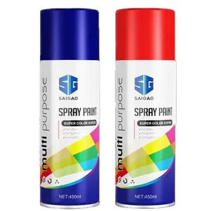 Penyemprot cat akrilik 450ml pabrikan semprot cat warna grafiti Gloss untuk peralatan mesin DIY cat semprot aerosol