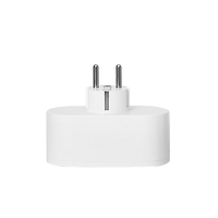 Enchufe Inteligente Doble WIFI EU 16A 100-240V, Enchufe Inteligente Wifi Esp8684, Control por Voz con Alexa y Google Home, Enchufe Inteligente Tuya EU