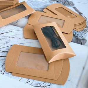 Muestra gratis China al por mayor para llevar comida rápida contenedor de embalaje caja de papel desechable caja de kebab caja de comida con forma de almohada - Product Image 4