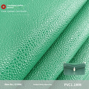 高光珍珠鱼图案压花聚氯乙烯皮革面料 -- 防水弹力笔记本、化妆包、皮带 - Product Image 3