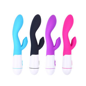 Vibromasseur Maikum G-Spot Rabbit en silicone, 30 vitesses, rechargeable, stimulateur du clitoris, résistant à l'eau, multifonction, double stimulation - Product Image 1