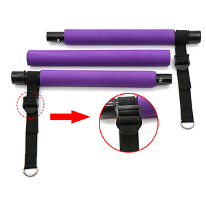 บาร์พิลาทิสแบบพกพาขายดี บาร์ออกกำลังกายโยคะ บาร์รัดขา บาร์บริหารกล้ามเนื้อ บาร์พิลาทิสแบบมีห่วงไนลอน ชุดอุปกรณ์บาร์พิลาทิส - Product Image 5