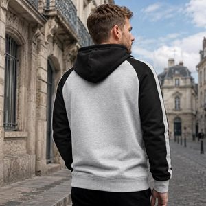<b>Men's</b> Zip Up Hoodie <b>Fleece</b> Long Sleeve Hooded Sweatshirt Regular Fit Casual Wear - Product Image 3