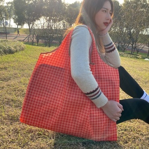 Promoção Eco-friendly reutilizável Ripstop Folding Tote <span class=keywords><strong>Bag</strong></span> Poliéster Foldable Mercearia Shopping <span class=keywords><strong>Bag</strong></span> - Product Image 2