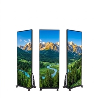Afficheur LED portable P2.5 d'intérieur, lampe Android, écran publicitaire vertical, afficheur LED pour la publicité en magasin, centre commercial, animation