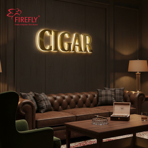 Tùy chỉnh <span class=keywords><strong>Backlit</strong></span> mạ điện dấu hiệu Vàng logo công ty dẫn đăng ký thép không gỉ trong nhà ngoài trời cửa hàng kinh doanh signage - Product Image 4