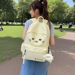 กระเป๋าเป้สะพายหลังน่ารักอเนกประสงค์สำหรับนักเรียนหญิง นักเรียนชาย นักเรียนมัธยมต้น มัธยมปลาย มหาวิทยาลัย ผู้หญิง ทำจากไนลอน เหมาะสำหรับใช้ในมหาวิทยาลัย - Product Image 1